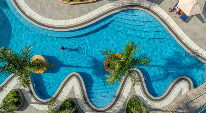 Aerial View of The Swimming Pool at Glee Nairobi